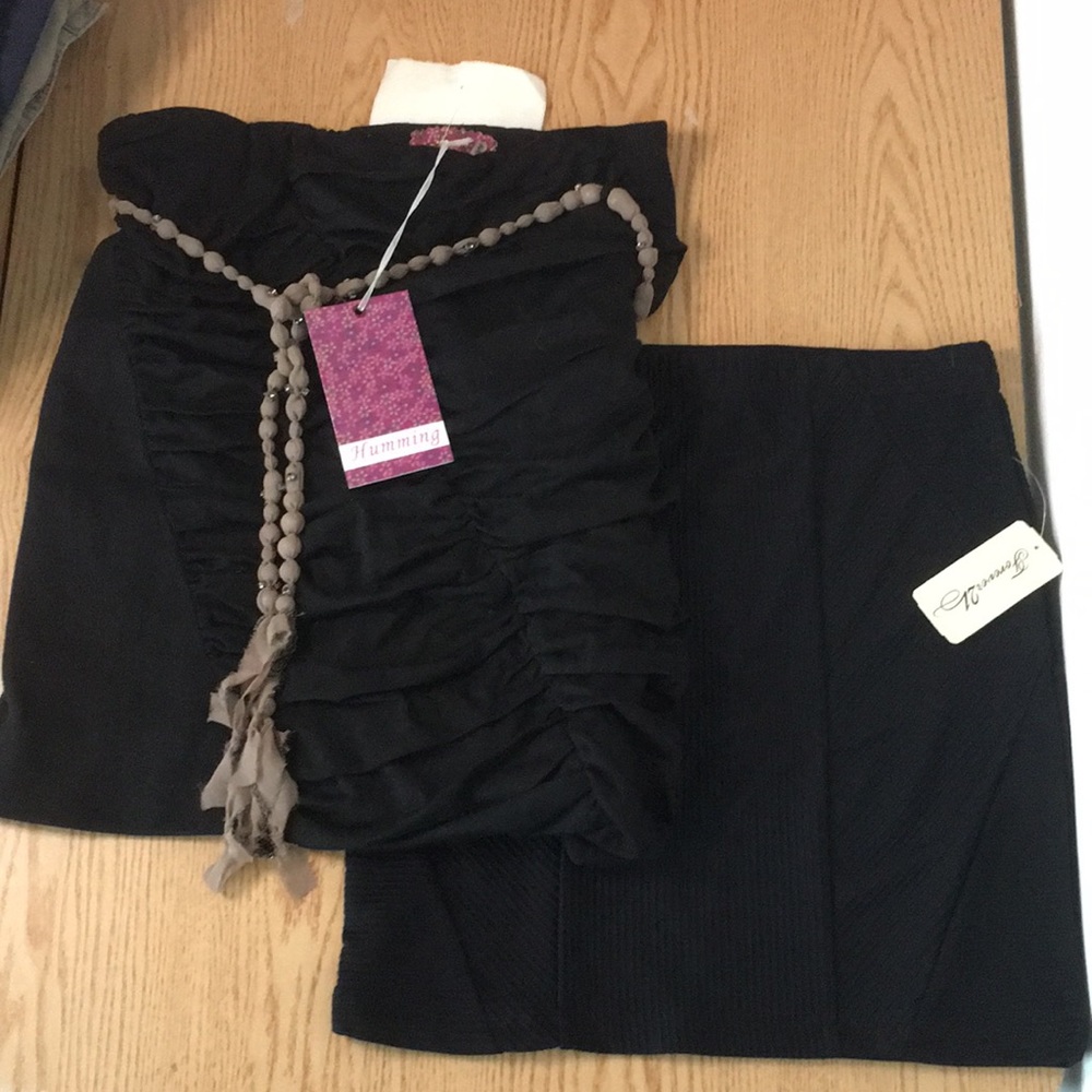 New Womens Forever 21 Mini Skirts Ruched Dressy Casual Black